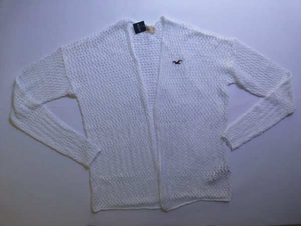 CARDIGAN BRANCO HOLLISTER